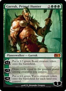 《原初の狩人、ガラク/Garruk, Primal Hunter》[M12] 緑R
