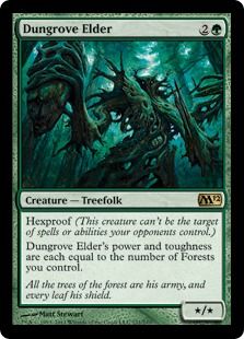 《ダングローブの長老/Dungrove Elder》[M12] 緑R