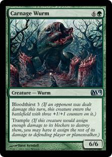 《殺戮のワーム/Carnage Wurm》[M12] 緑U