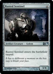 【Foil】《錆びた歩哨/Rusted Sentinel》[M12] 茶U