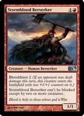 【Foil】《嵐血の狂戦士/Stormblood Berserker》[M12] 赤U