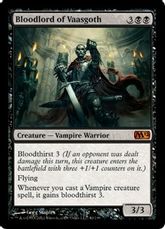 【Foil】《ヴァーズゴスの血王/Bloodlord of Vaasgoth》[M12] 黒R