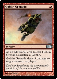 《ゴブリンの手投げ弾/Goblin Grenade》[M12] 赤U