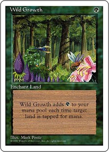 【アルターネイト版】《繁茂/Wild Growth》[4ED] 緑C