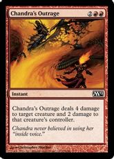 【Foil】《チャンドラの憤慨/Chandra's Outrage》[M12] 赤C