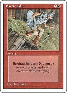 【アルターネイト版】《地震/Earthquake》[4ED] 赤R