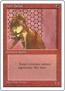 【アルターネイト版】《ハール・ジャッカル/Hurr Jackal》[4ED] 赤R