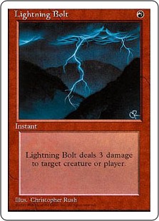 《稲妻/Lightning Bolt》[4ED] 赤C