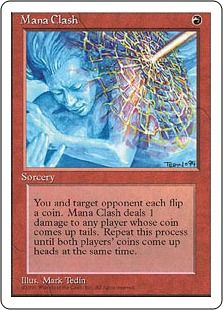 【アルターネイト版】《魔力激突/Mana Clash》[4ED] 赤R