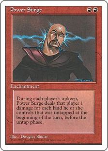 《魔力の奔流/Power Surge》[4ED] 赤R