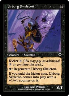 《アーボーグの骸骨/Urborg Skeleton》[INV] 黒C