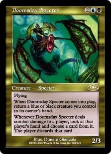 【Foil】《終末の死霊/Doomsday Specter》[PLS] 金R