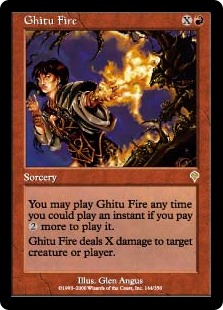 《ギトゥの火/Ghitu Fire》[INV] 赤R