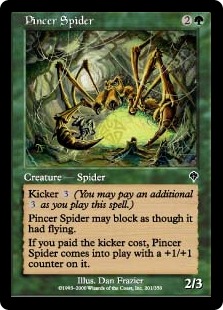 【Foil】《はさみ蜘蛛/Pincer Spider》[INV] 緑C