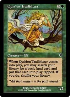 《クウィリーオンの先駆者/Quirion Trailblazer》[INV] 緑C