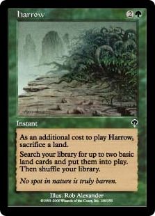 【Foil】《砕土/Harrow》[INV] 緑C