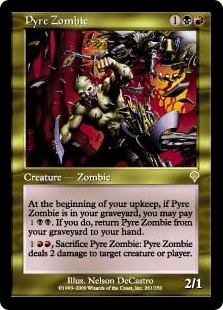 【Foil】《火葬のゾンビ/Pyre Zombie》[INV] 金R