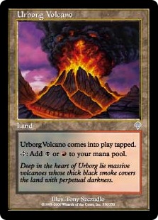 【Foil】《アーボーグの火山/Urborg Volcano》[INV] 土地U