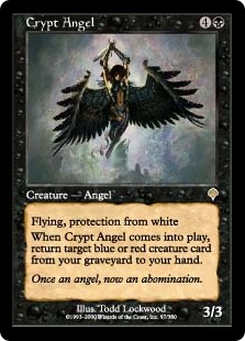 MTG 墓所の天使/Crypt Angel INV 初版英語foil