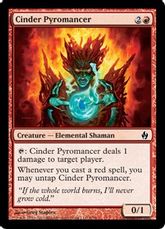 【Foil】《燃えがらの紅蓮術士/Cinder Pyromancer》[FAL] 赤C