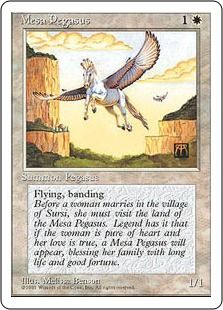 【アルターネイト版】《メサ・ペガサス/Mesa Pegasus》[4ED] 白C