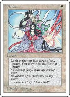 【アルターネイト版】《未来視/Visions》[4ED] 白U