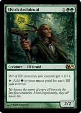 【Foil】《エルフの大ドルイド/Elvish Archdruid》[M12] 緑R