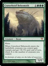 《孔蹄のビヒモス/Craterhoof Behemoth》[AVR] 緑R