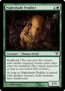 《ベラドンナの行商人/Nightshade Peddler》[AVR] 緑C