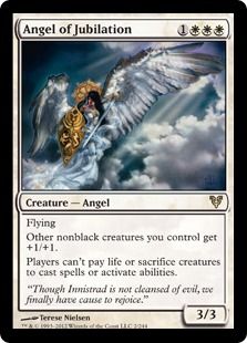 【Foil】《歓喜の天使/Angel of Jubilation》[AVR] 白R