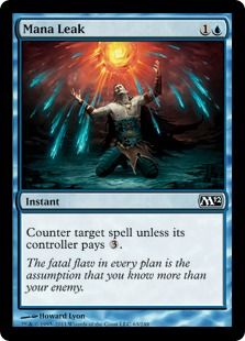 【Foil】《マナ漏出/Mana Leak》[M12] 青C