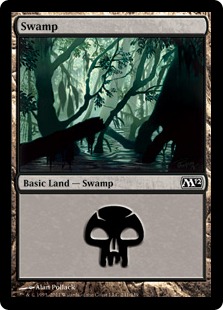 【Foil】(241)《沼/Swamp》[M12] 土地