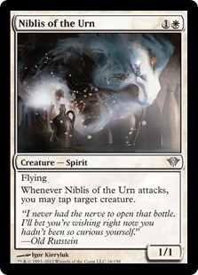 【Foil】《壺のニブリス/Niblis of the Urn》[DKA] 白U