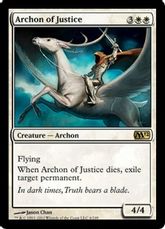 【Foil】《正義の執政官/Archon of Justice》[M12] 白R