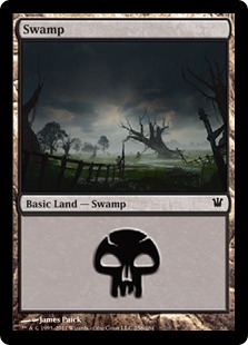 【Foil】(256)《沼/Swamp》[ISD] 土地