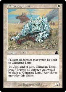【Foil】《輝くオオヤマネコ/Glittering Lynx》[PCY] 白C