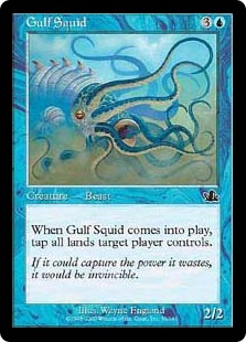 【Foil】《入り海のイカ/Gulf Squid》[PCY] 青C