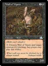 【Foil】《バイパーの壁/Wall of Vipers》[PCY] 黒U