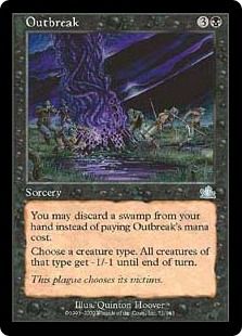 【Foil】《発生/Outbreak》[PCY] 黒U