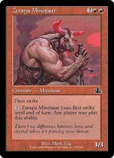 《ゼラパのミノタウルス/Zerapa Minotaur》[PCY] 赤C