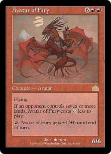 【Foil】《憤怒の化身/Avatar of Fury》[PCY] 赤R