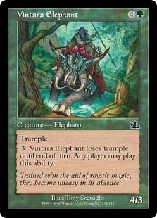 【Foil】《ヴィンタラの象/Vintara Elephant》[PCY] 緑C