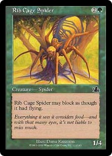 《あばら蜘蛛/Rib Cage Spider》[PCY] 緑C