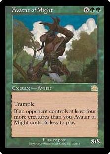 Foil】《力の化身/Avatar of Might》[PCY] 緑R | 日本最大級 MTG通販 