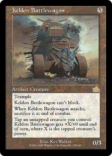 《ケルドの闘車/Keldon Battlewagon》[PCY] 茶R