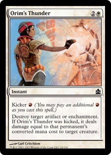《オアリムのいかずち/Orim's Thunder》[CMD] 白C