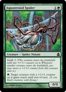 《水辺の蜘蛛/Aquastrand Spider》[CMD] 緑C