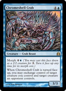 《金属殻のカニ/Chromeshell Crab》[CMD] 青R