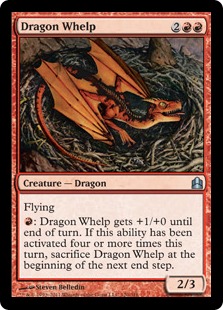 《チビ・ドラゴン/Dragon Whelp》[CMD] 赤U
