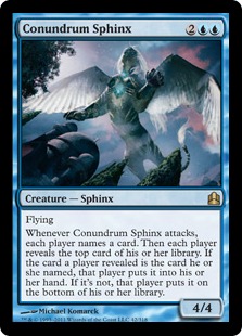 《難題のスフィンクス/Conundrum Sphinx》[CMD] 青R